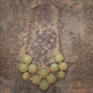 Gold and green necklace